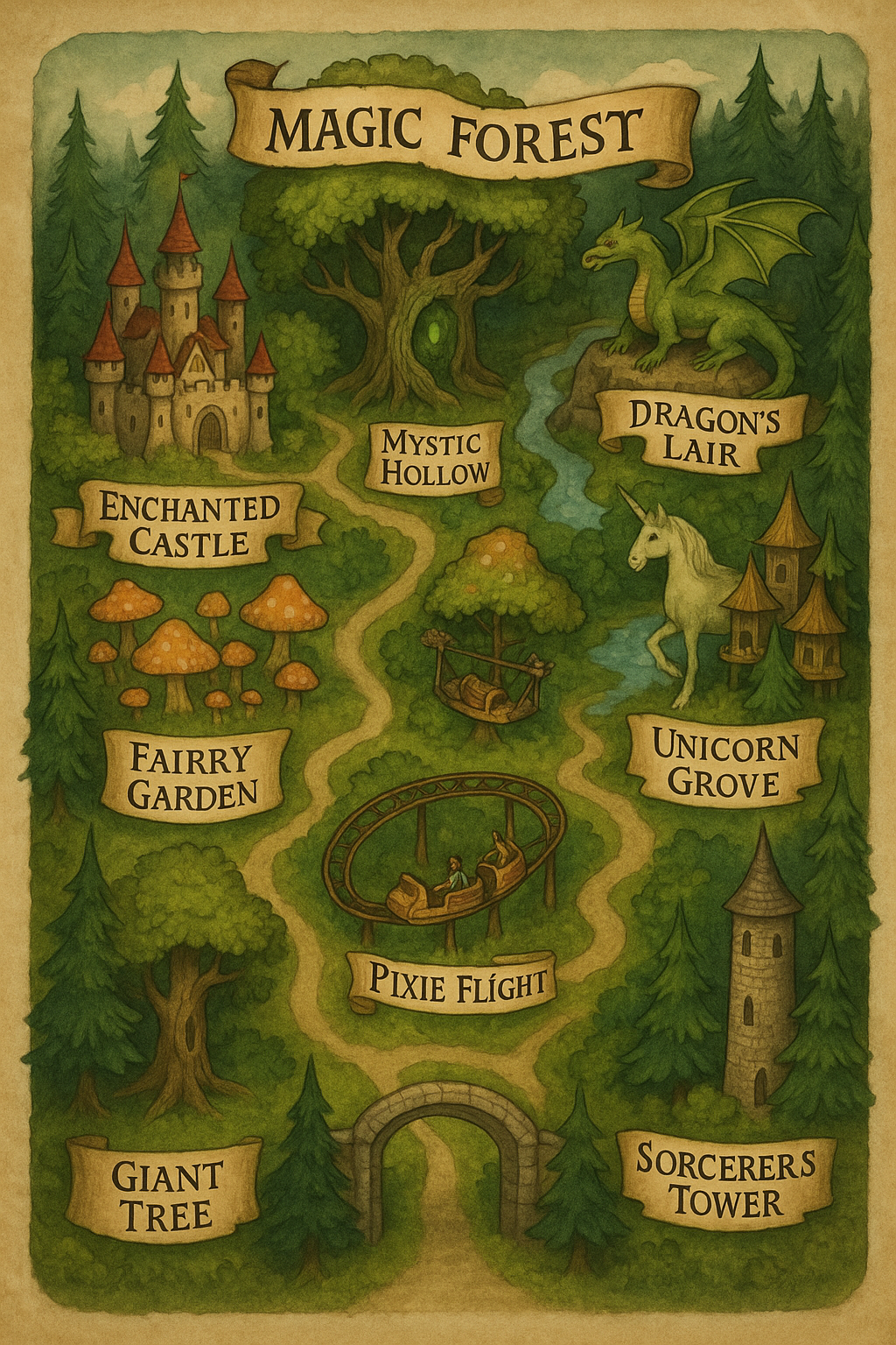 Theme Park Map